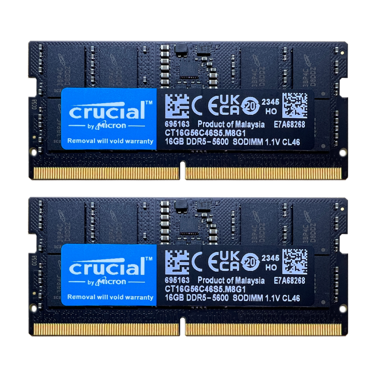 Crucial Pro RAM 32GB Kit (2x16GB) DDR5 5600MHz (или 5200MHz или