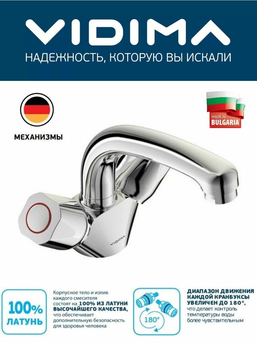 Смеситель для раковины Vidima Eco BA166AA