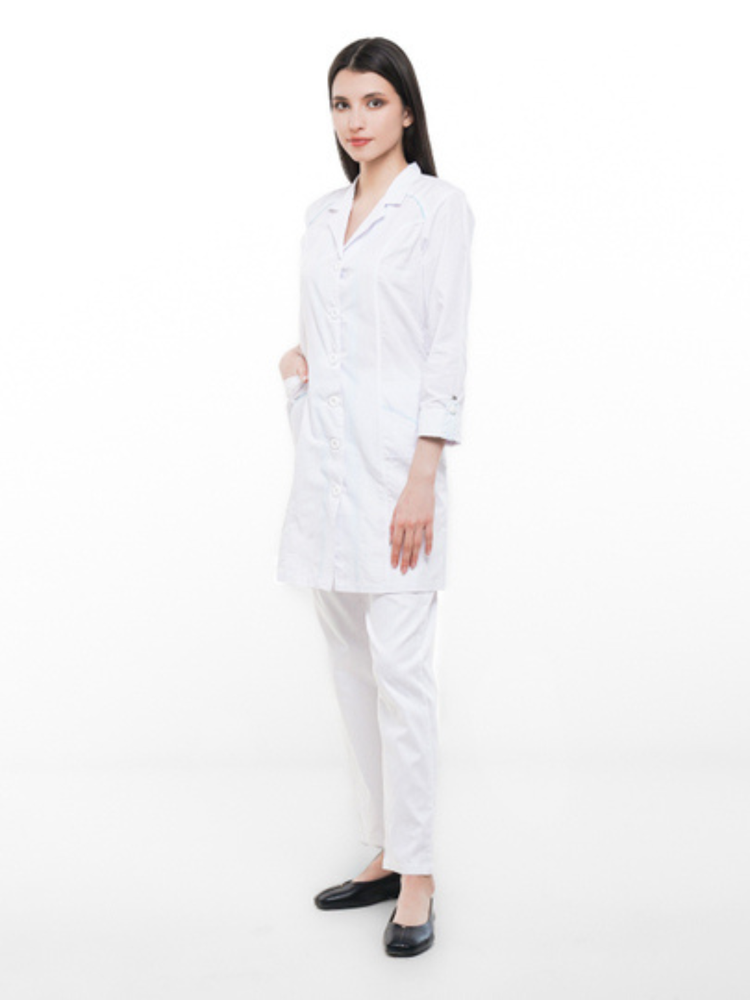 Медицинский, белый халат — фото 1