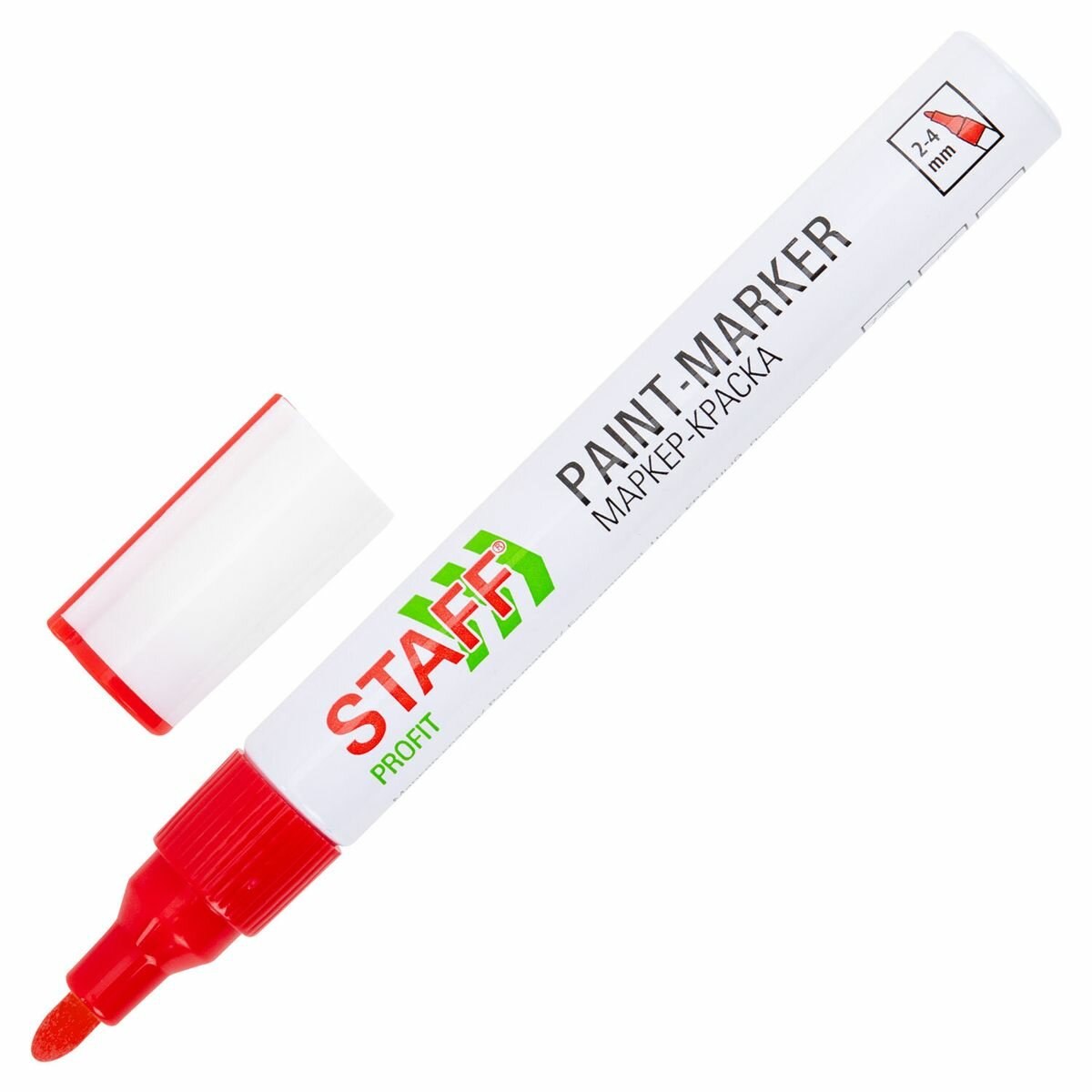 Маркер-краска Staff Profit (2-4мм, красный, нитро-основа) (152582)