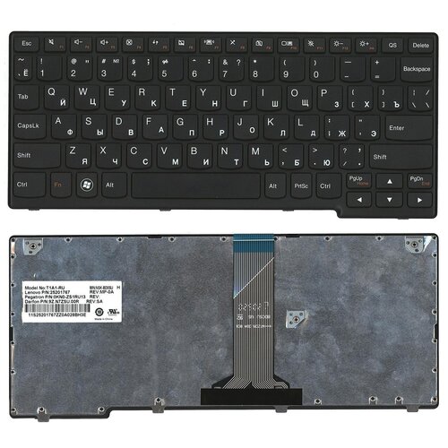 Клавиатура для ноутбука Lenovo S206 S110 Pn 25-201761 25201761 9ZN7ZSU00R NSK-BD0SU 220800₽