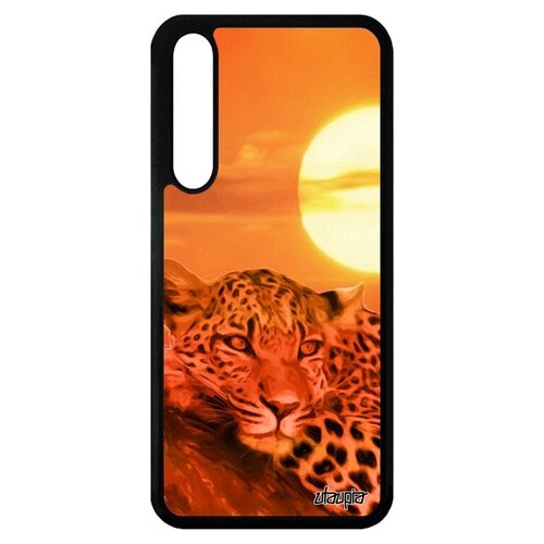 фото Яркий чехол на смартфон // huawei p20 pro // "леопард" африка дизайн, utaupia, оранжевый