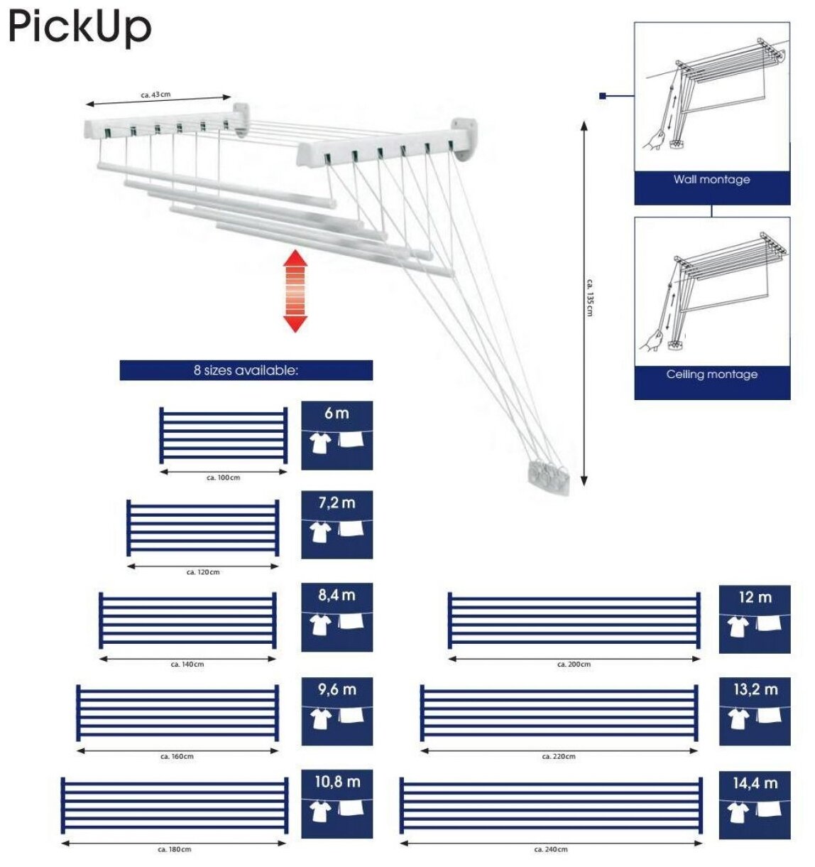 Сушилка для белья CASA SI PickUp 140 - фотография № 4