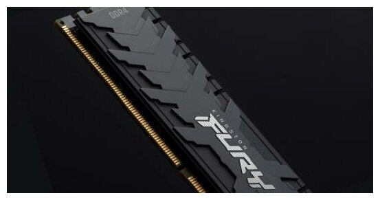 Оперативная память для компьютера 64Gb 4x8Gb PC4-25600 3200MHz DDR4 DIMM CL16 Kingston FURY Renegade Black KF432C16RB1K464