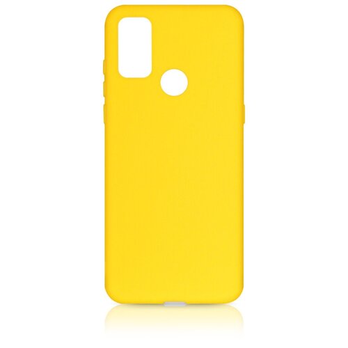 DF / Силиконовый чехол для телефона TCL 20Y DF tcCase-04 (yellow) на смартфон ТСЛ 20 Игрик / желтый