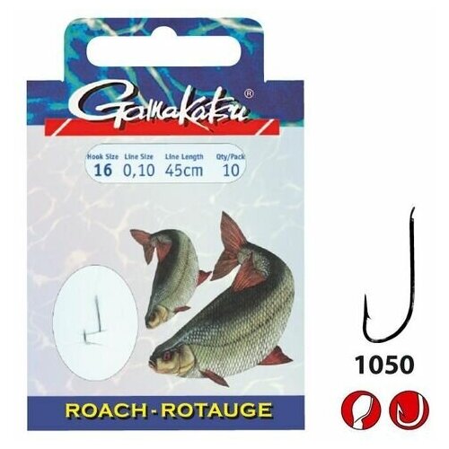 Крючок Gamakatsu Hook BKS-1050N Roach 70см №18 d0.10