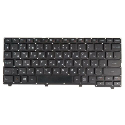 Клавиатура ZeepDeep для ноутбука Lenovo IdeaPad 100s-11IBY, черная без рамки, гор. Enter клавиатура keyboard для ноутбука sony vaio гор enter zeepdeep белая 148793961