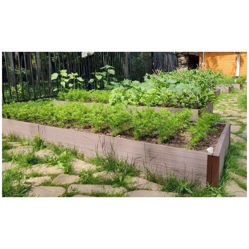 Готовый комплект грядка ДПК Holzhof 2х0,7х0,225 м