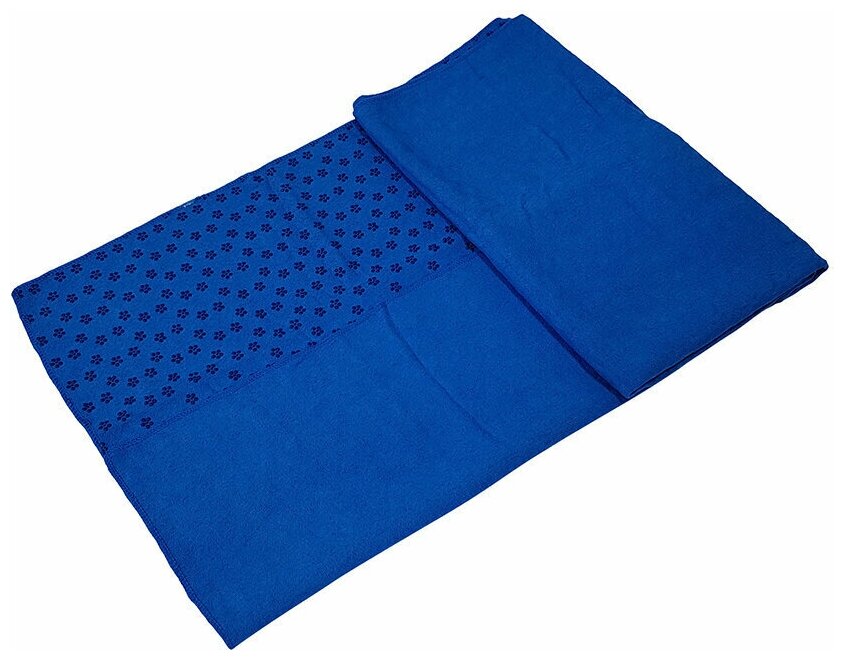 Полотенце для йоги 180-63 см Tunturi Yoga Towel с мешком для переноски, синее