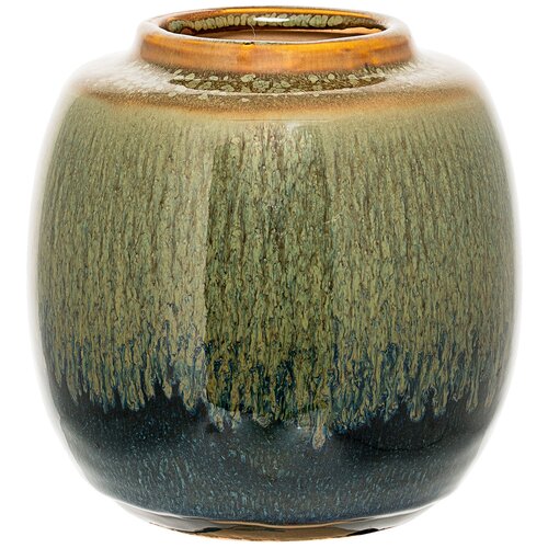 Ваза Deco Jar, Green, Stoneware Ø13,5xH14,5 cm