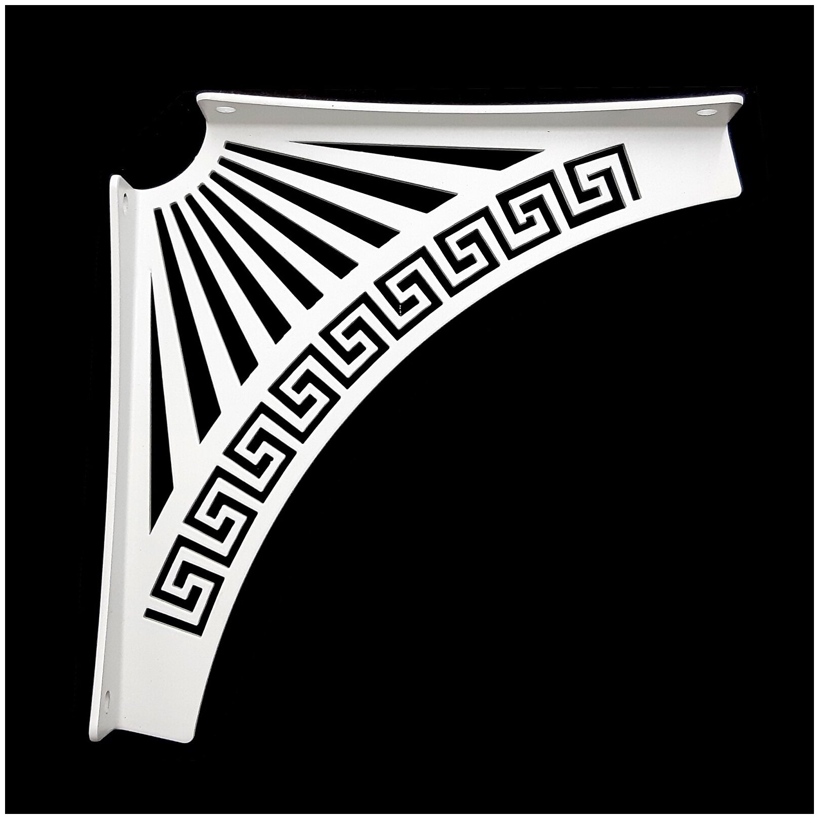 Кронштейн декоративный «Греческий 150», 1 шт. 15х15х2 см. 0,15 Белый - фотография № 3