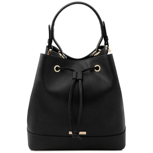 фото Tuscany leather, italy, minerva - кожаная сумка-бакет (коньяк)