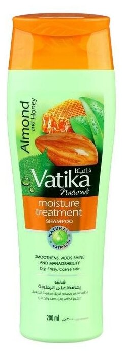 Шампунь для волос Dabur VATIKA Naturals Moisture Treatment увлажняющий, 200 мл