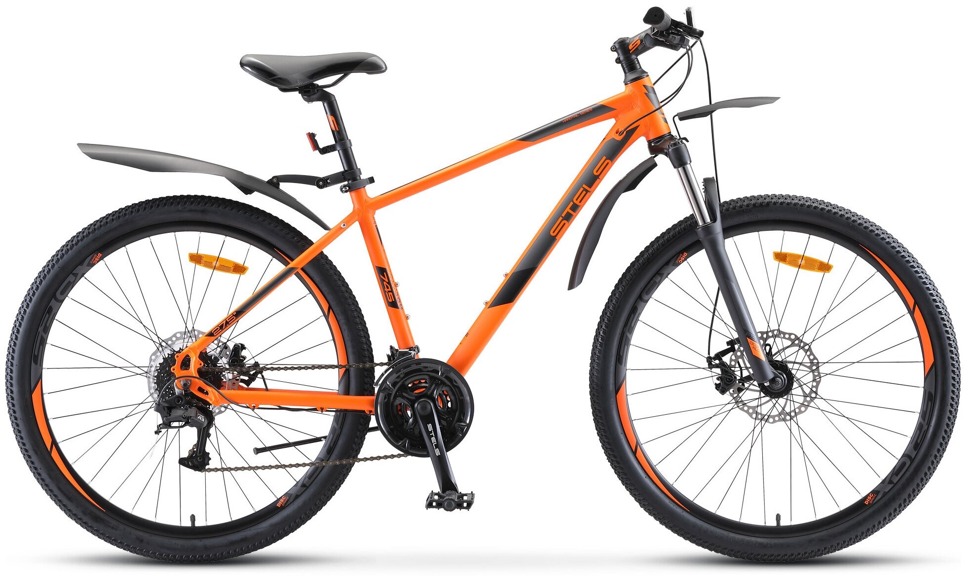 Горный (MTB) велосипед STELS Navigator 745 MD 27.5 V010 (2020) рама 17" Оранжевый