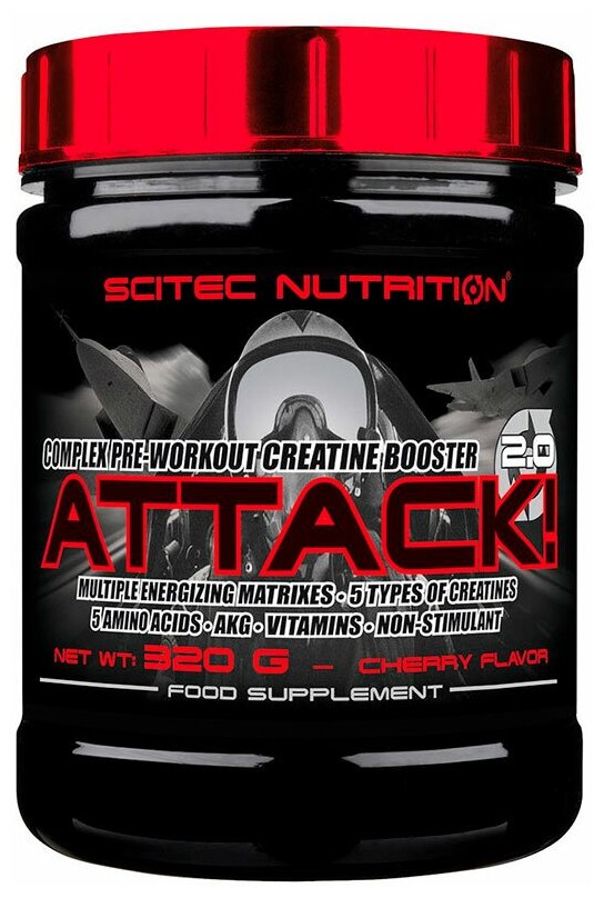 Scitec Nutrition Attack 2.0 (320 гр.) (Вишня)