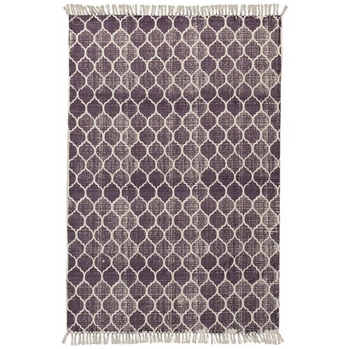 Ковер на пол 1,2 на 1,8 м в спальню, гостиную, безворсовый, фиолетовый JC International JHC-17-05 natural-purple