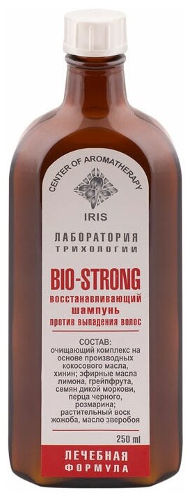 Шампунь восстанавливающий против выпадения волос Ирис IRIS Bio- Strong