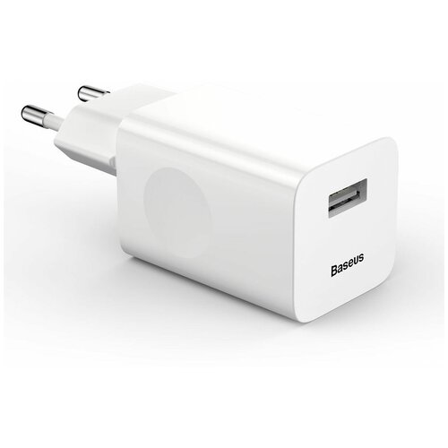 фото Сетевой блок питания baseus 24w quick charge 3.0 travel eu plug wall charger