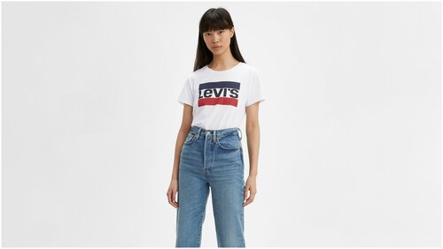 Футболка Levis, размер XXS, белый