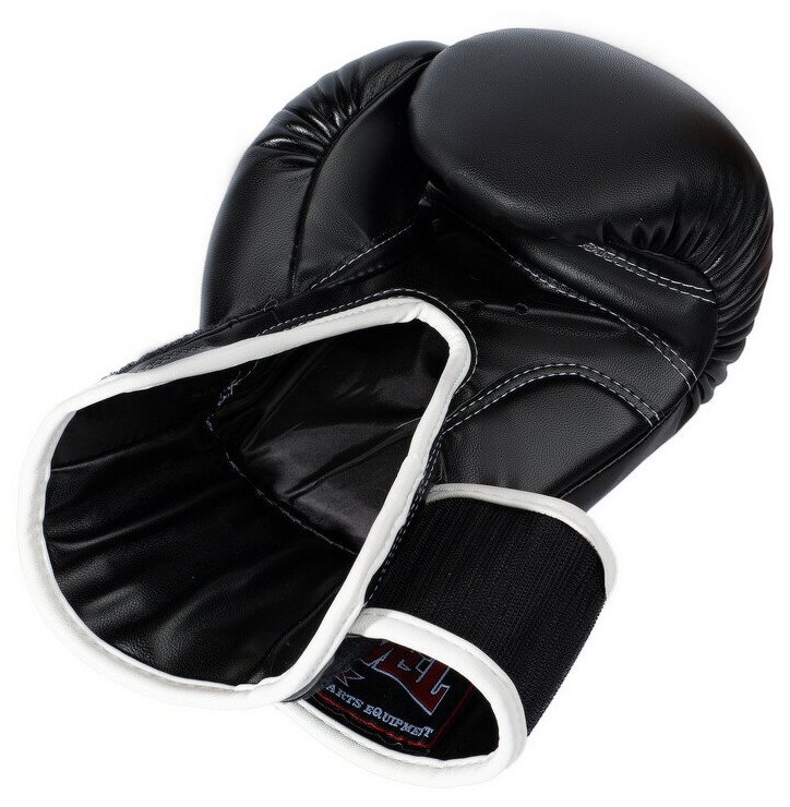 Перчатки боксерские кожа черный 20 oz - Reyvel