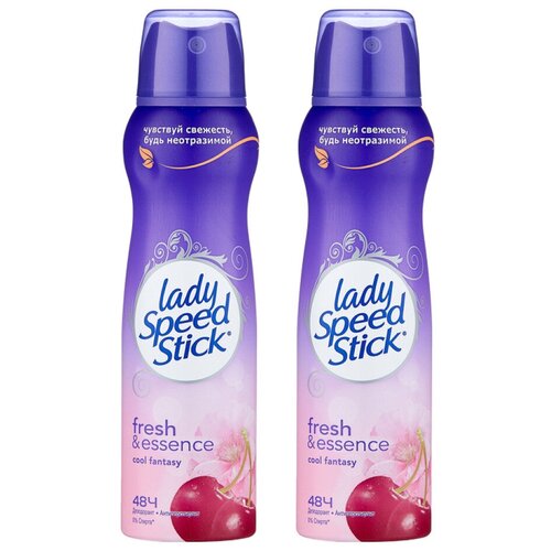 LADY SPEED STICK Дезодорант-антиперспирант женский спрей Цветок Вишни 2 шт по 150 мл