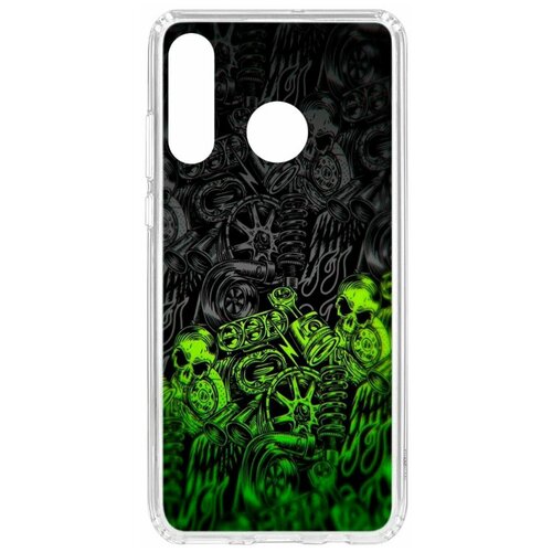 фото Чехол на huawei p30 lite / honor 20s / honor 20 lite / nova 4e kruche print garage / чехол для huawei / чехол с рисунком / чехол с принтом / чехол для хонор / чехол для хуавей / бампер на хуавей / чехол накладка для хонор / противоударная накладка для honor huawei / защита для honor / защита на huawei / cиликоновый чехол для huawei honor / пластиковый чехол на huawei / защитный чехол для honor / чехольчик / защита телефона / ударопрочный чехол кruче