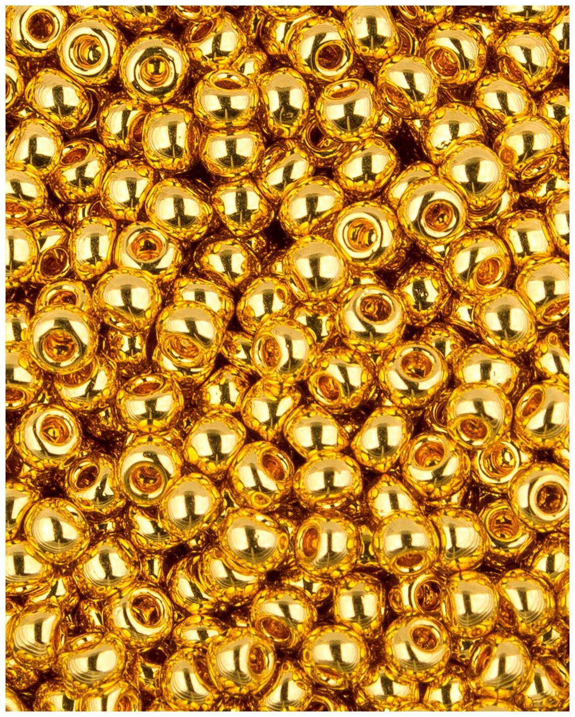 Японский бисер Toho, размер 11/0, цвет: Золотое покрытие 24К ( 712), 5 грамм