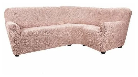 Чехол для мебели: Чехол на классический угловой диван Микрофибра Античная роза