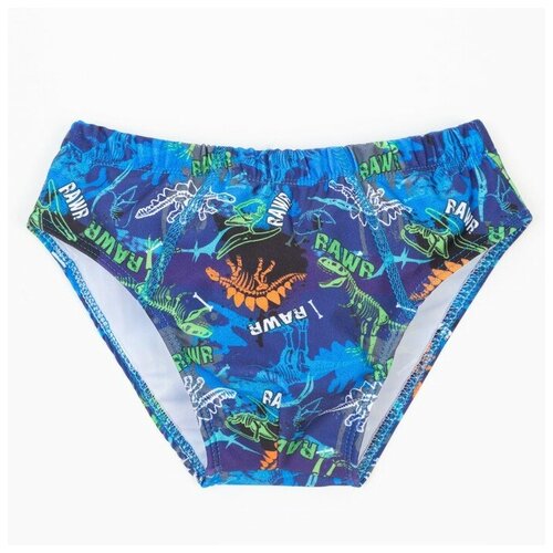 фото Плавки для мальчика, цвет т.синий/динозавры, рост 98 см rusexpress