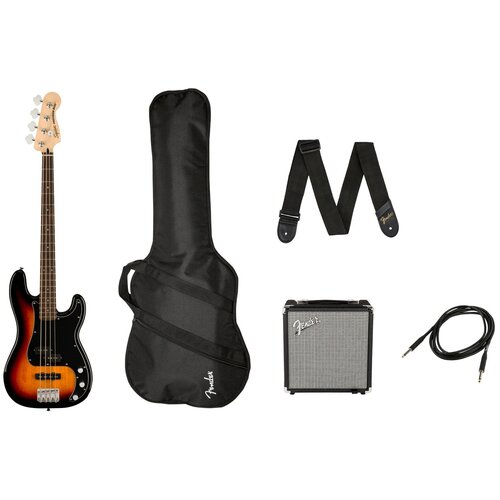 Бас гитарный комплект Fender SQUIER Affinity Precision Bass PJ Pack LRL 3TS