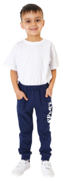 Школьные брюки джоггеры Золотой ключик, размер 98 (26), синий