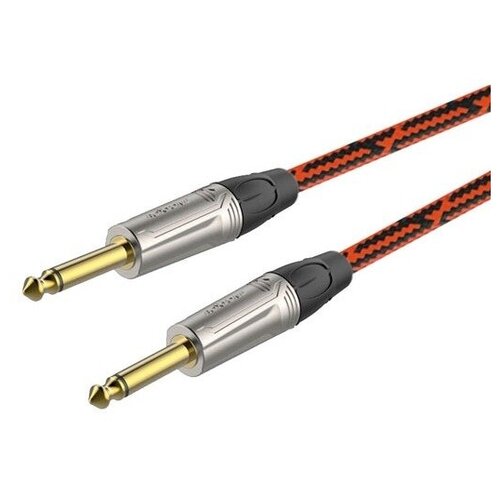 Кабель аудио 1xJack - 1xJack Roxtone TGJJ300-8/1 1.0m кабель инструментальный roxtone ggjj110 1 1 0m