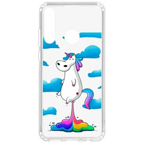 фото Чехол на huawei y6p 2020 kruche print flying unicorn / чехол для huawei / чехол с рисунком / чехол с принтом / чехол для хонор / чехол для хуавей / бампер на хуавей / чехол накладка для хонор / противоударная накладка для honor huawei / защита для honor / защита на huawei / cиликоновый чехол для huawei honor / пластиковый чехол на huawei / защитный чехол для honor / чехольчик / защита телефона / ударопрочный чехол кruче