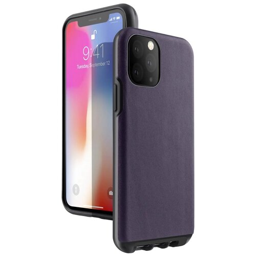 Кожаный чехол накладка Melkco Urban Rugged Series для Apple iPhone 11 Pro Max, сиреневый