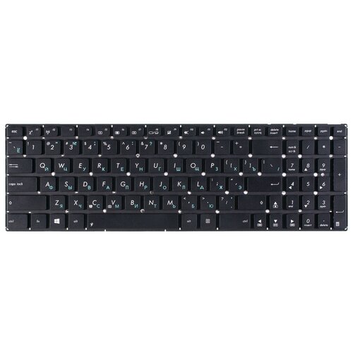 Клавиатура без рамки для Asus K501UX, K501, X555, X551, X551CA, X555LD, K501LB (шлейф 103мм) клавиатура для ноутбука asus x551 x553 x555 и др черный длина шлейфа 11 5 см