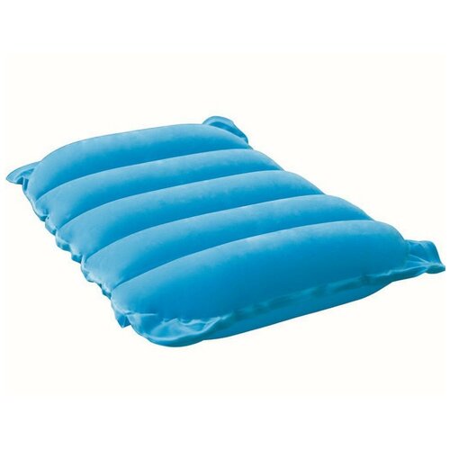 подушка надувная bestway флокированная для кемпинга 42х26х10 см Подушка Bestway, синий