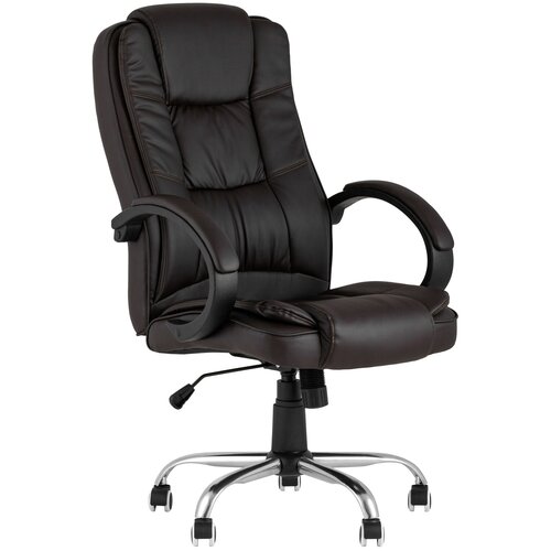 фото Кресло руководителя topchairs atlant new, коричневое stool group
