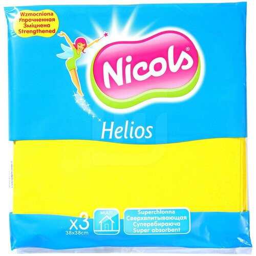 Салфетки, Nicols, Helios, для дома. Набор 3х3шт.38х38см.