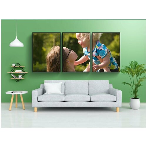 фото Набор модулных постеров для интерьера "мать, дочь, удача" 60x90 см. в тубусе, без рамки lotsprints