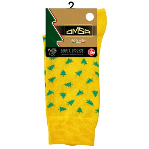 Носки Omsa, размер 45-47, желтый носки классические omsa style 608 размер 45 47 giallo желтый