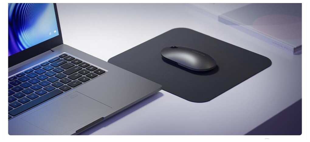 Беспроводная мышь Xiaomi Mi Elegant Mouse Metallic Edition, черный - фотография № 2