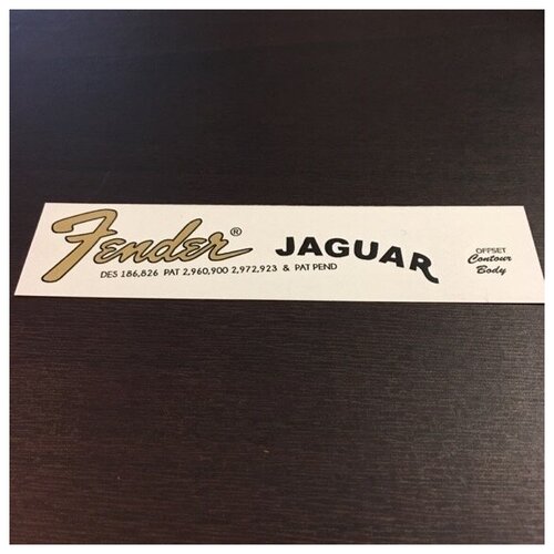 Наклейка декаль на голову грифа гитары 