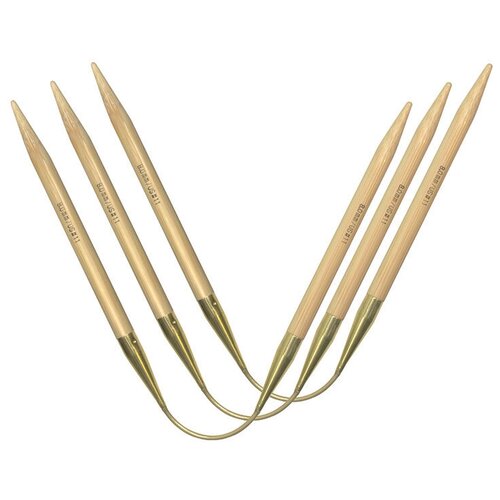 Спицы Addi Спицы чулочные гибкие addiCraSyTrio Bambus Long, №7, 30 см, 3 шт