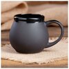 Чашка Керамика ручной работы Coffee, черная, 0,2 л - изображение