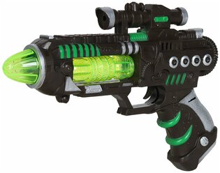 Игрушечное оружие Бластер, со звуком и светом на батарейках, игрушка для детей, игрушка для мальчиков, цвет черный