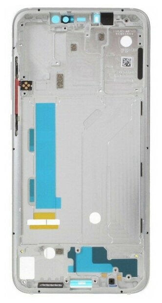 Средняя часть корпуса (рамка) для Xiaomi Mi8 серебро