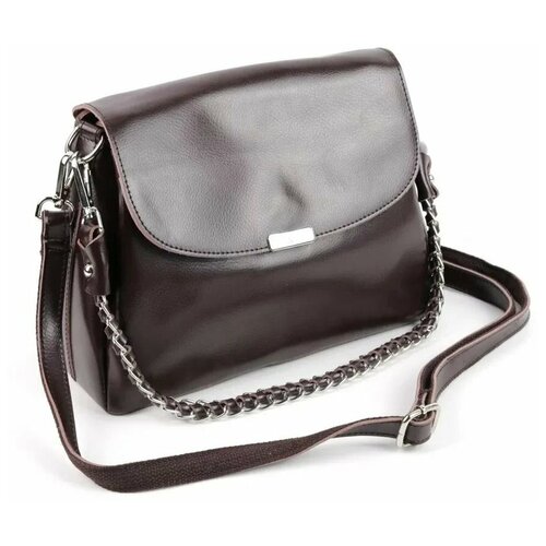 фото Женская кожаная сумка 1152 кофе (109116) fuzi house