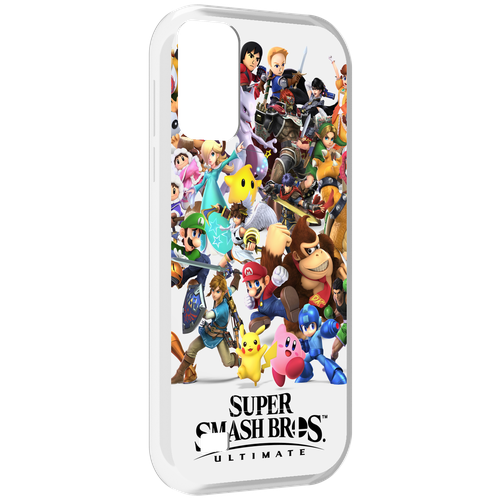 Чехол MyPads Super Smash Bros для Oukitel C31 задняя-панель-накладка-бампер