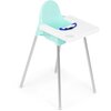 Пластиковый стульчик для кормления, голубой - изображение