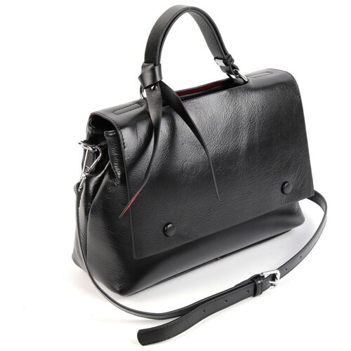 фото Женская кожаная сумка 8811 блек decoratta